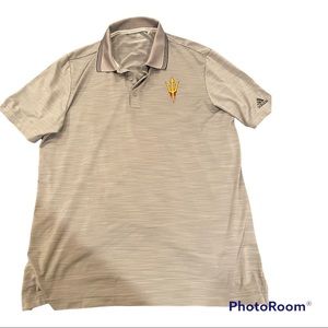 Mens Adidas polo shirt Large Arizona State Sun Devils